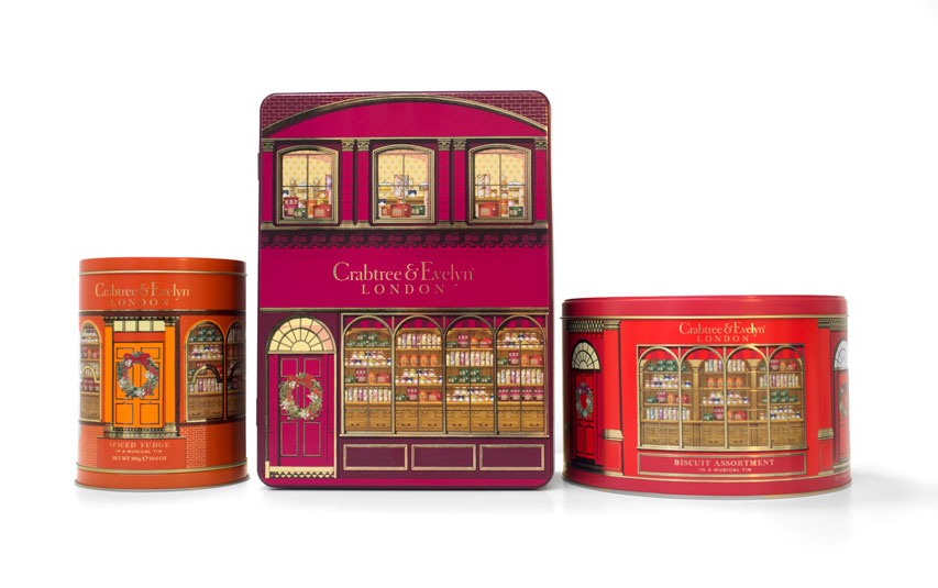 Crabtree-evelyn-christmas-packaging-tins